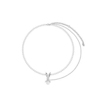 KING OF BLING Alloy Necklaces Women's Silver