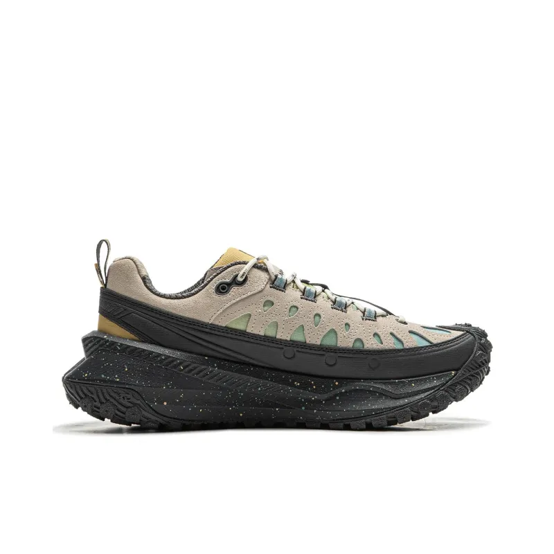 LiNing Anti-Slip Wear-Resistant Low-Top Casual Shoes Unisex Gray Black-1