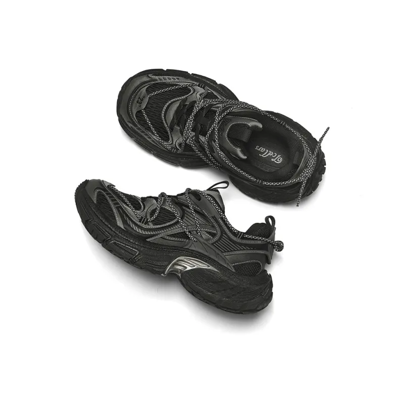 TCELLARS Cushioning Abrasion Resistant Lightweight Height Increasing Mat Low Top Chunky Sneakers Men's-8
