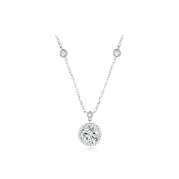 WANLIACC S925 Silver Starlight Dots Necklace Women's