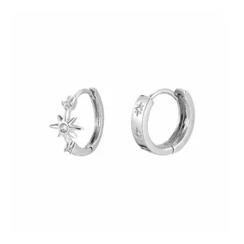 ZWU 925 Sterling Silver Needle Earrings Unisex