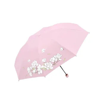 Heavenly Umbrella Ultraviolet Sun And Rain Dual Use Folding Portable Sun Umbrella Unisex 2333833E Elegant Orchid