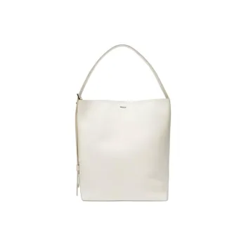 MaxMara Leather One Shoulder Handbag Women's White