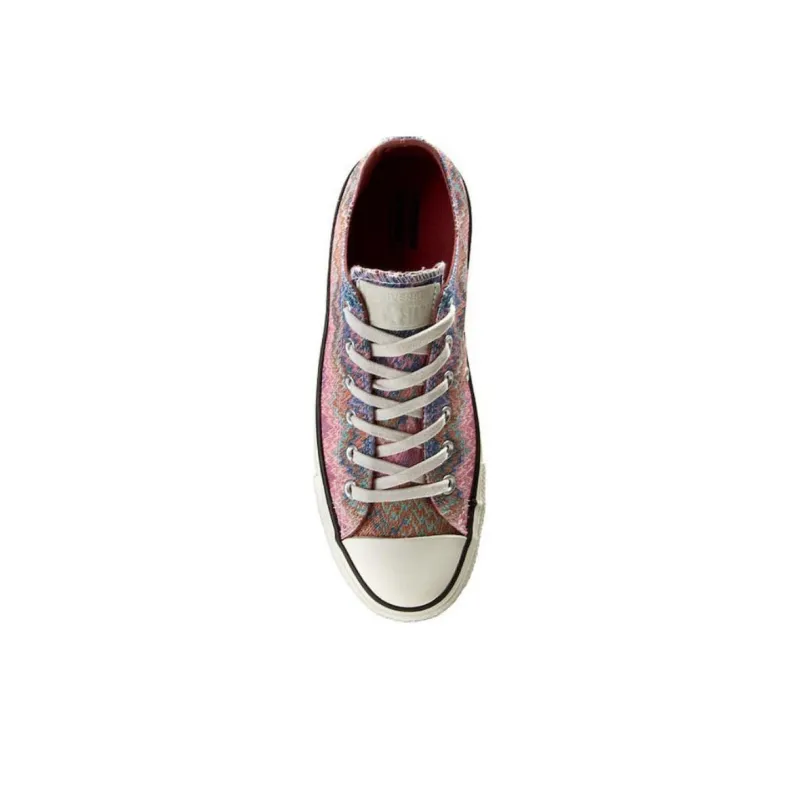 MISSONI x Converse Anti-Slip Wear-Resistant Low-Top Canvas Shoes Women's Pink-3