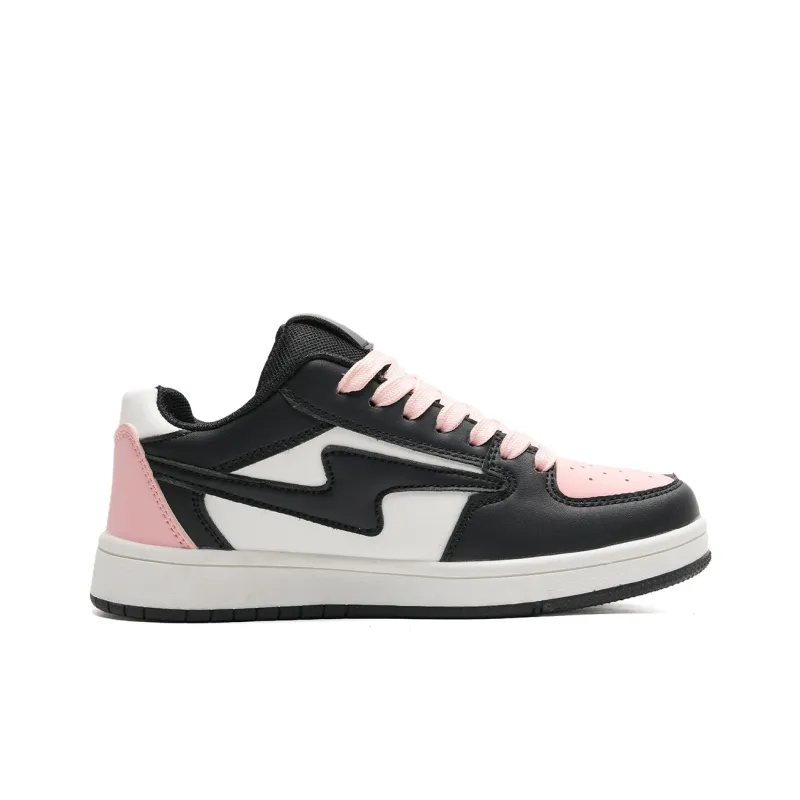 ALI THE FOX Anti Slip Wear Resistant Lightweight Breathable Low Top Skateboard Shoes Unisex Black Pink Box Included-2