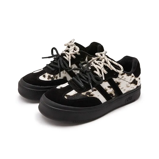 ZSBELLA Warm Anti-Slip And Wear-Resistant Low-Top Skateboard Shoes Women's-7