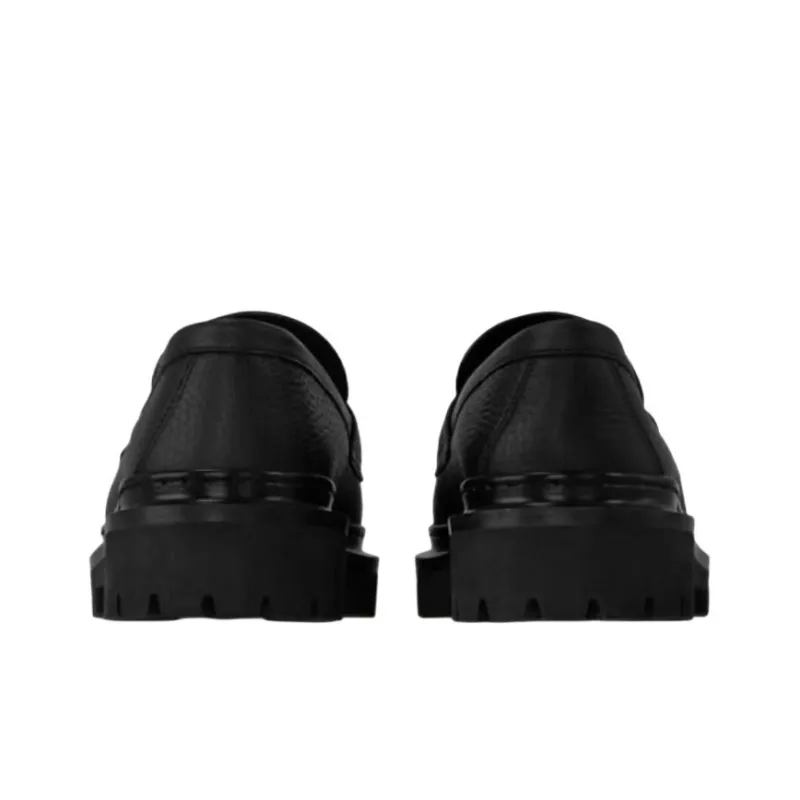 LOUIS VUITTON Major Loafers Men's Black-4