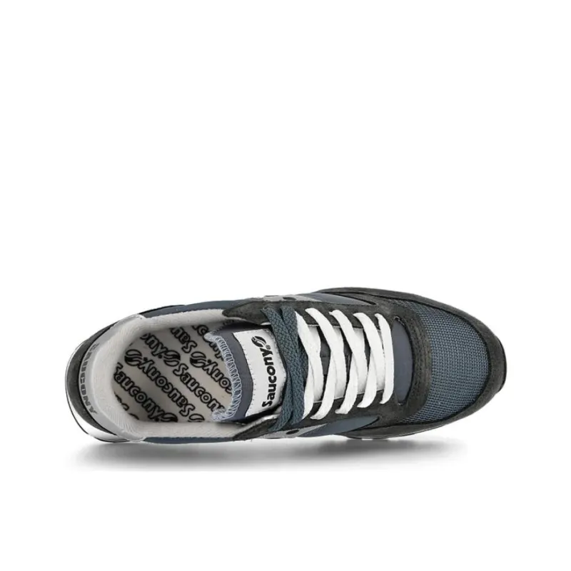 Saucony Jazz Original Vintage Anti Slip Wear Resistant Low Top Running Shoes Men's Blue Black-3