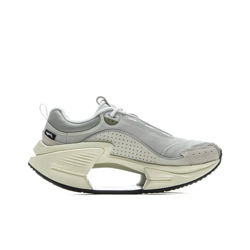 LiNing Jueying CRC Slip Resistant, Abrasion Resistant, Rebound Resistant Low Top Running Shoes Women's Gray-1