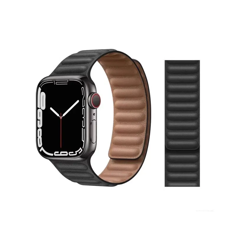 Mr. Strap Watch Band Apple Compatibility Leather Material-9