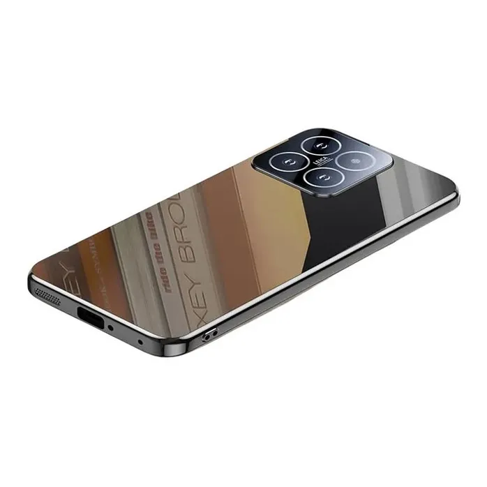 LONGYUGU Glass Material Advanced Ice Crystal Heat Dissipation Phone Case Compatible With Xiaomi 13/14/Pro Series-0