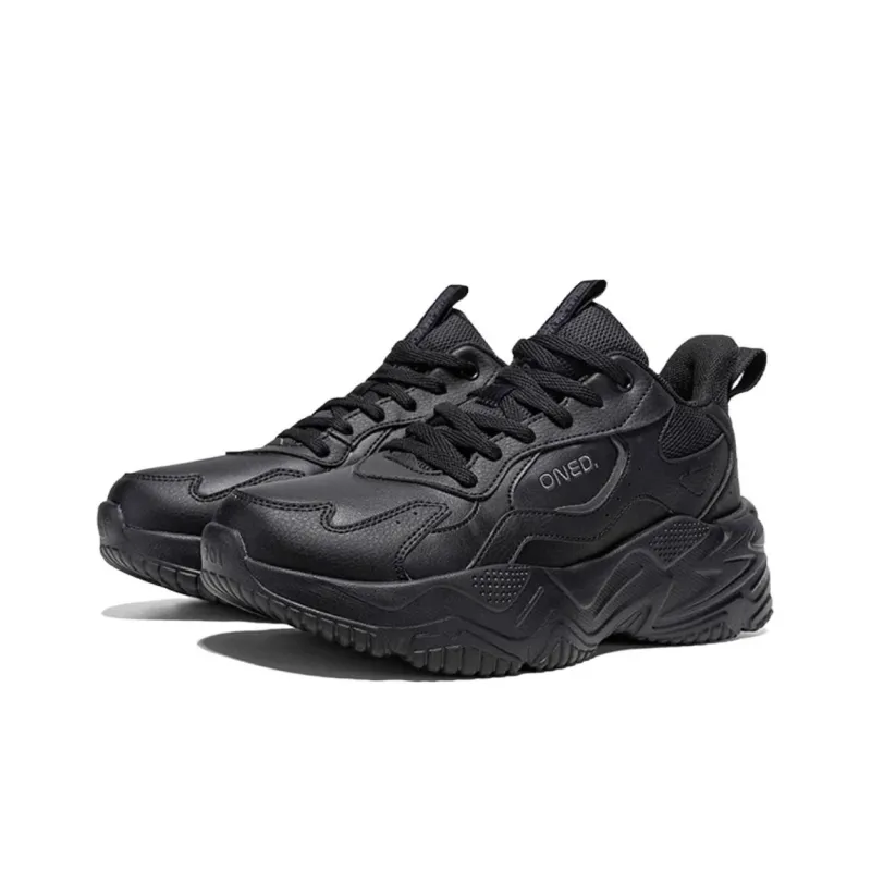361° Cushioning Warm Low Top Chunky Sneakers Women's Black-1