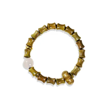 CANHUI Wooden Bamboo Beaded Bracelet Women's