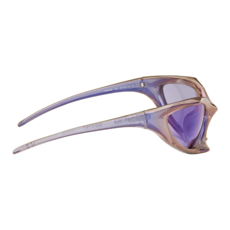 Balenciaga Nylon Irregular Shape Sunglasses Unisex Purple-2