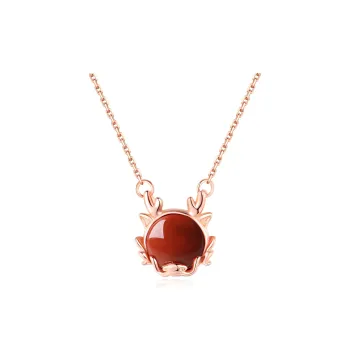 Red All Year Round Agate Necklaces Women's