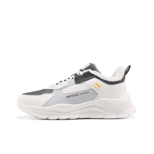 361° Slip Resistant Warm Low Top Casual Shoes Men's White Gray