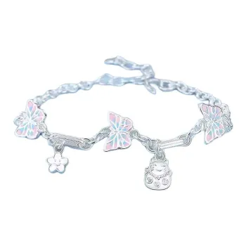 Happy Tide 999 Fine Silver Bracelets Women's