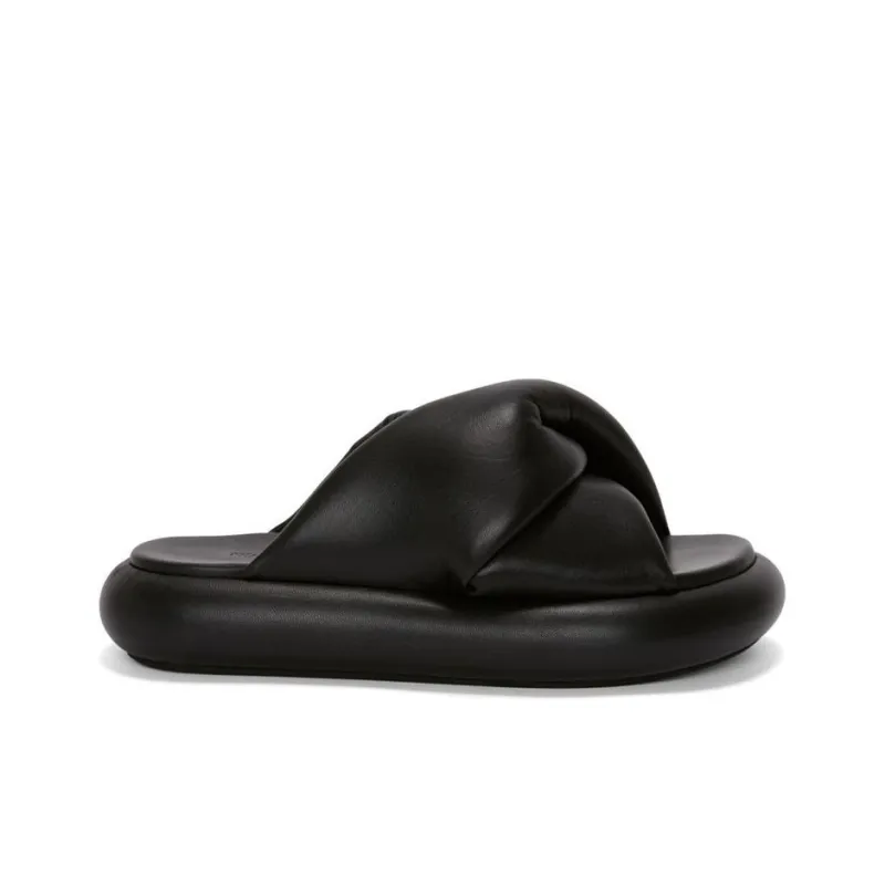 JW Anderson Rubber Sole Slip Resistant Slide Slippers Women's Black-1