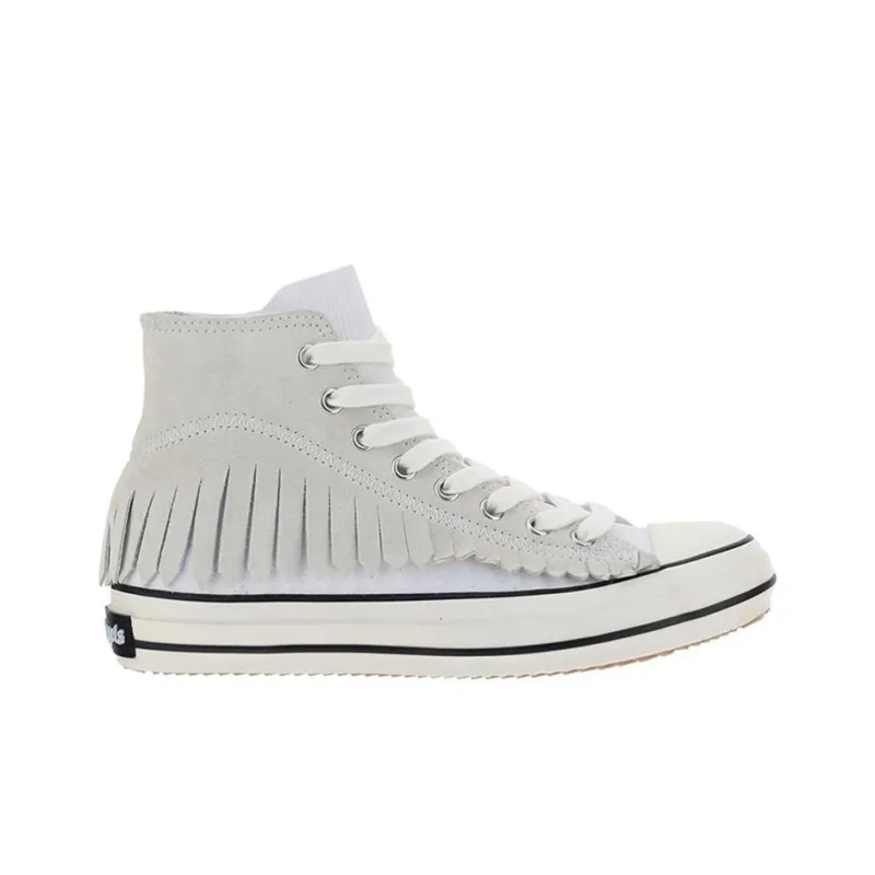 PALM ANGELS Skateboard Shoes Women's High-Top White-1