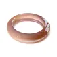 Sugar-Infiltrated Pink Agate Bangle