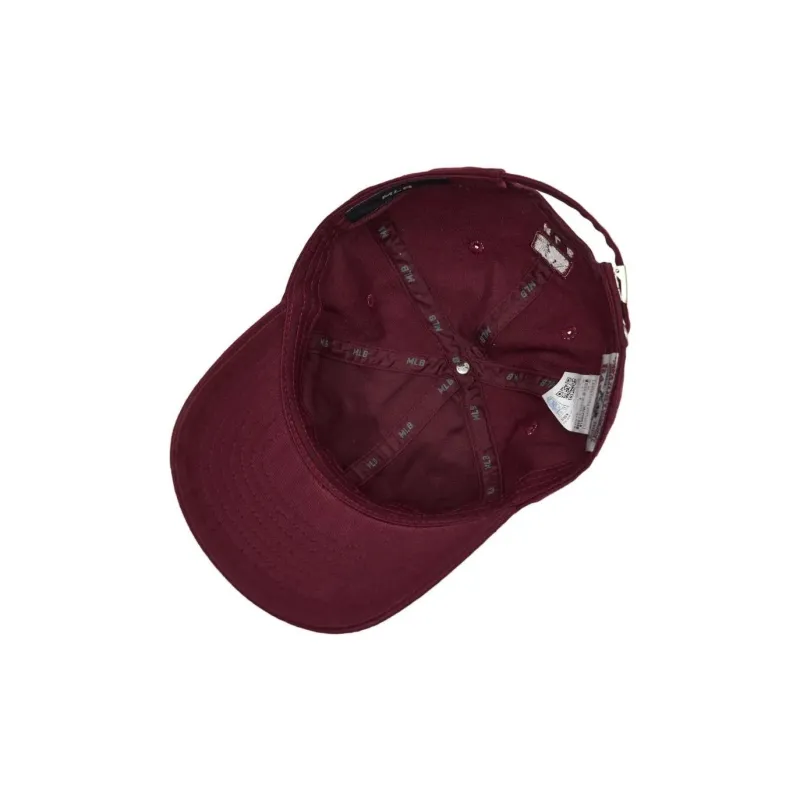 MLB Cotton Baseball Caps Unisex Burgundy-4