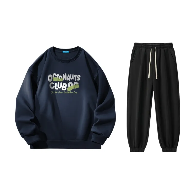 Small Columns Under The Sea Sweatshirt Set Unisex-73