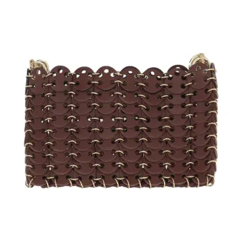 Paco Rabanne Calfskin Crossbody Bag, Shoulder Bag Women's Brown