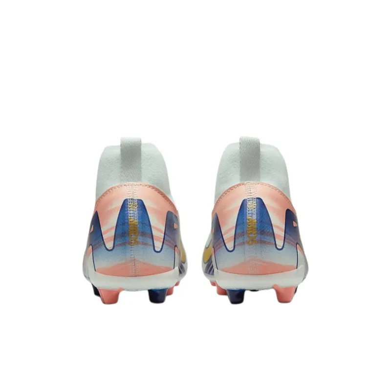 Nike Anti Kick Cushioning Mid Top Kids' Soccer Shoes White Red Kids'-3