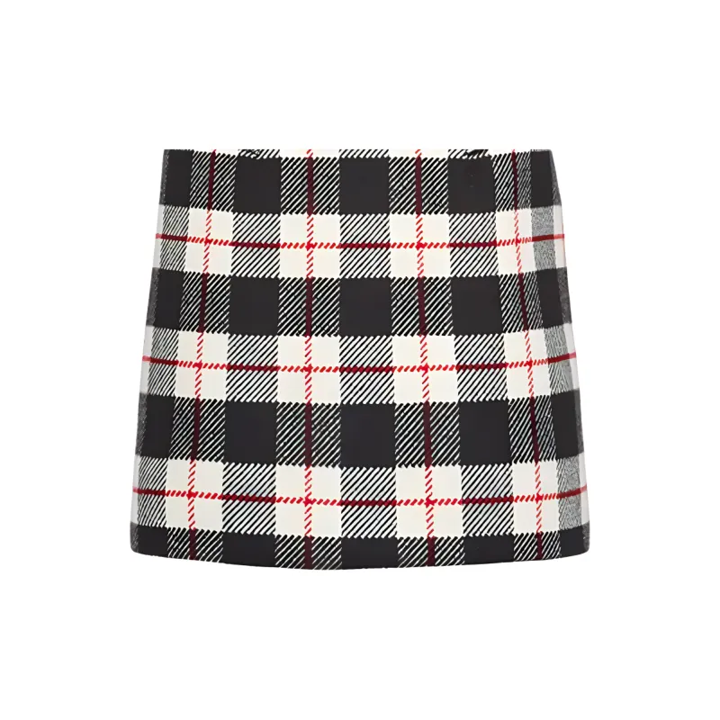 MIU MIU Casual Short Skirts Women's Black White-4