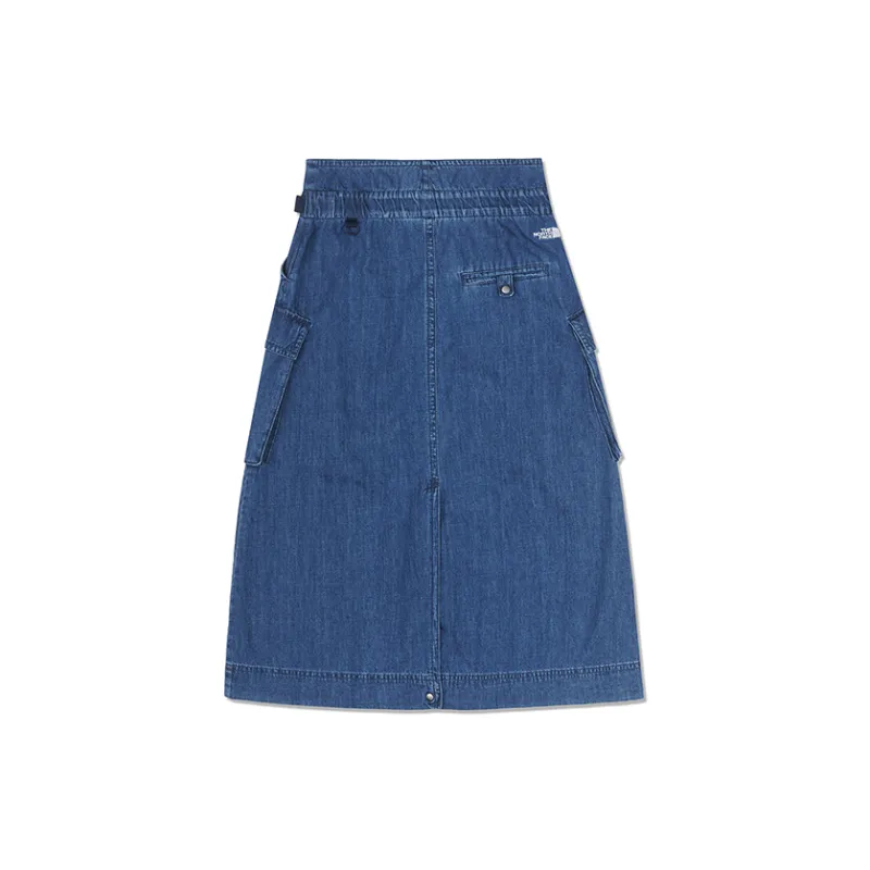 THE NORTH FACE UE Series Denim Long Skirt Women's Blue-1