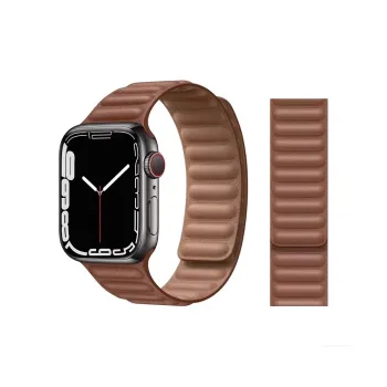 Mr. Strap Watch Band Apple Compatibility Leather Material