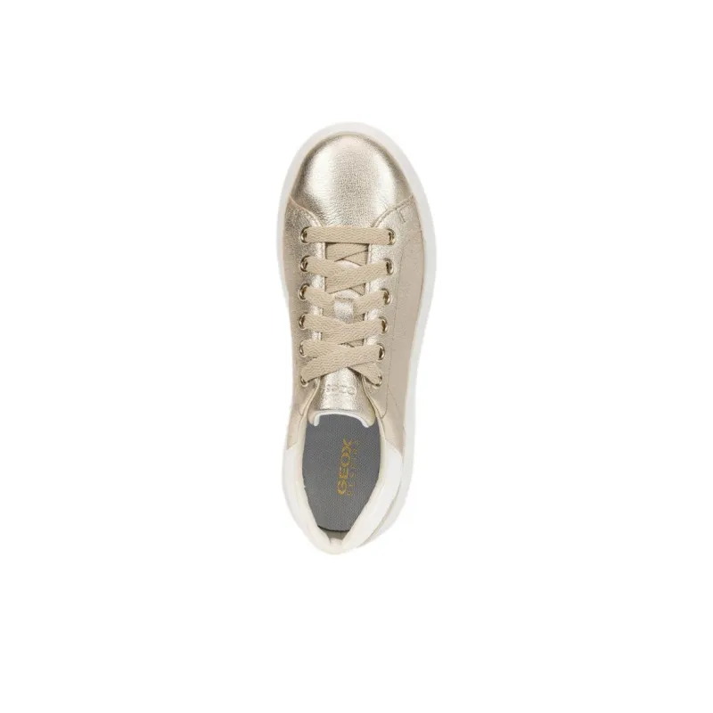 GEOX Spherica Ec4.1 Low Top Casual Shoes Women's Gold-4