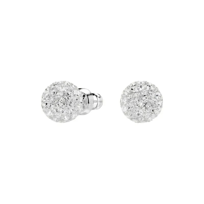 Swarovski Rhodium-Plated Stud Earrings Women's Silver-0