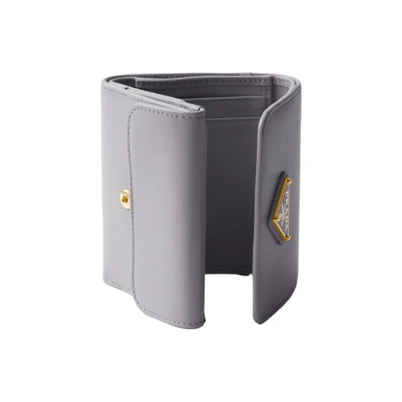 PRADA Leather Wallet Trumpets Women's Wisteria Purple-2