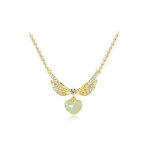 NAME.S Hetian Jade Necklaces Pale Greenish White Jade Women's