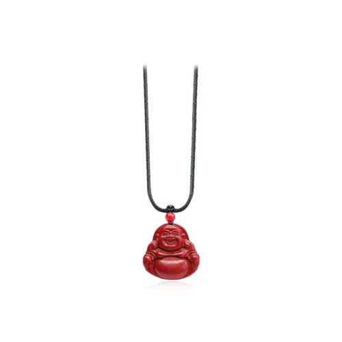 CANHUI Cinnabar Buddha Necklace Women's