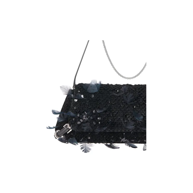 Givenchy Voyou Polyester Clutch Bag Over The Shoulder Small Size Women's Dark Blue-4