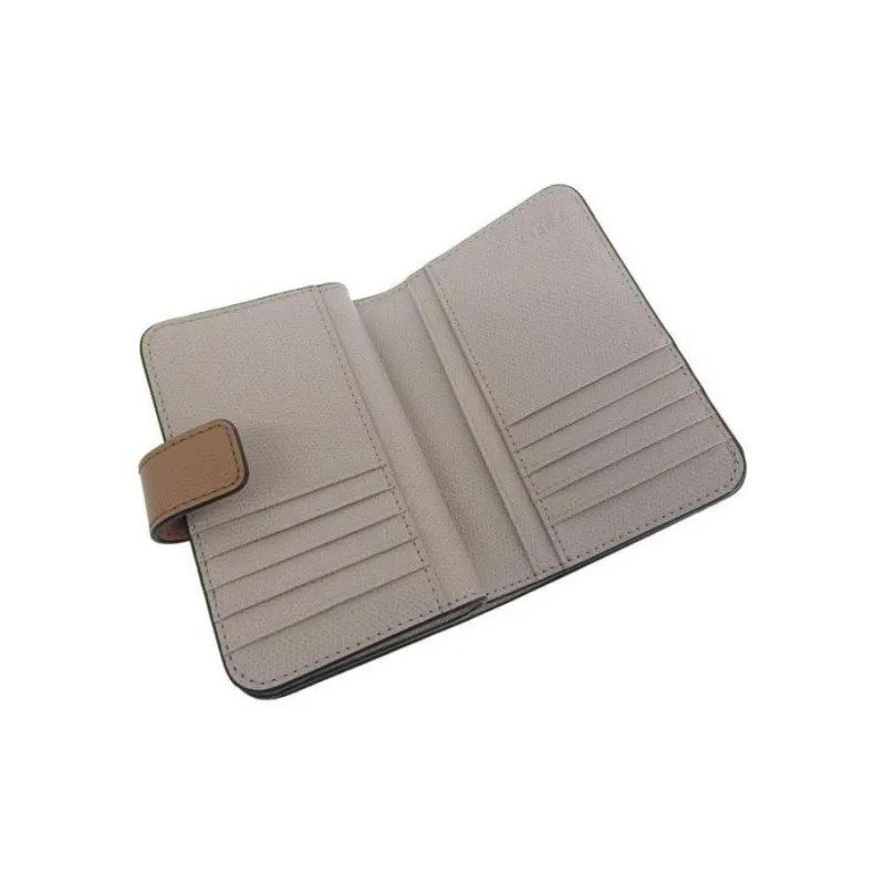 Furla Leather Wallet Medium Size Women's Dark Beige-4