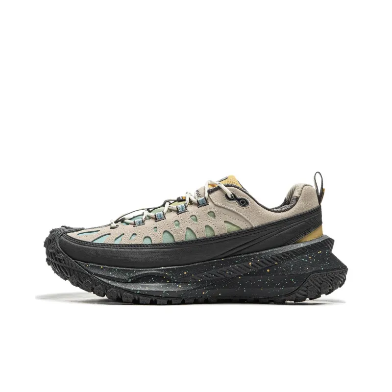 LiNing Anti-Slip Wear-Resistant Low-Top Casual Shoes Unisex Gray Black-0