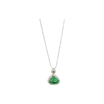 ZHANGKAKA Ice Glutinous Necklaces Women's