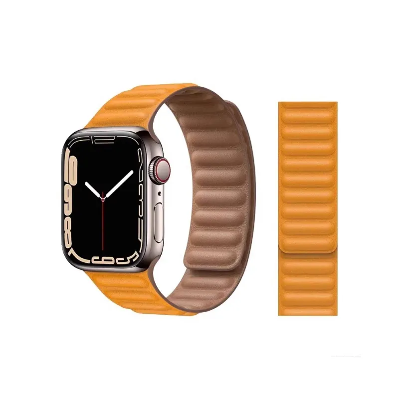 Mr. Strap Watch Band Apple Compatibility Leather Material-2