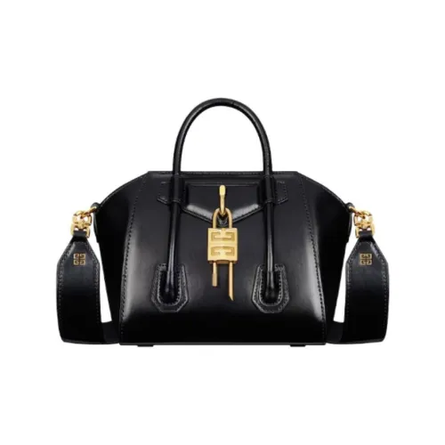 GIVENCHY Antigona Cow Leather Shoulder Bag Crossbody Bag Handbag Mini Women's Black