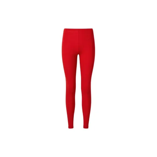 UNIQLO Thermal look Pants Women's Coral Red