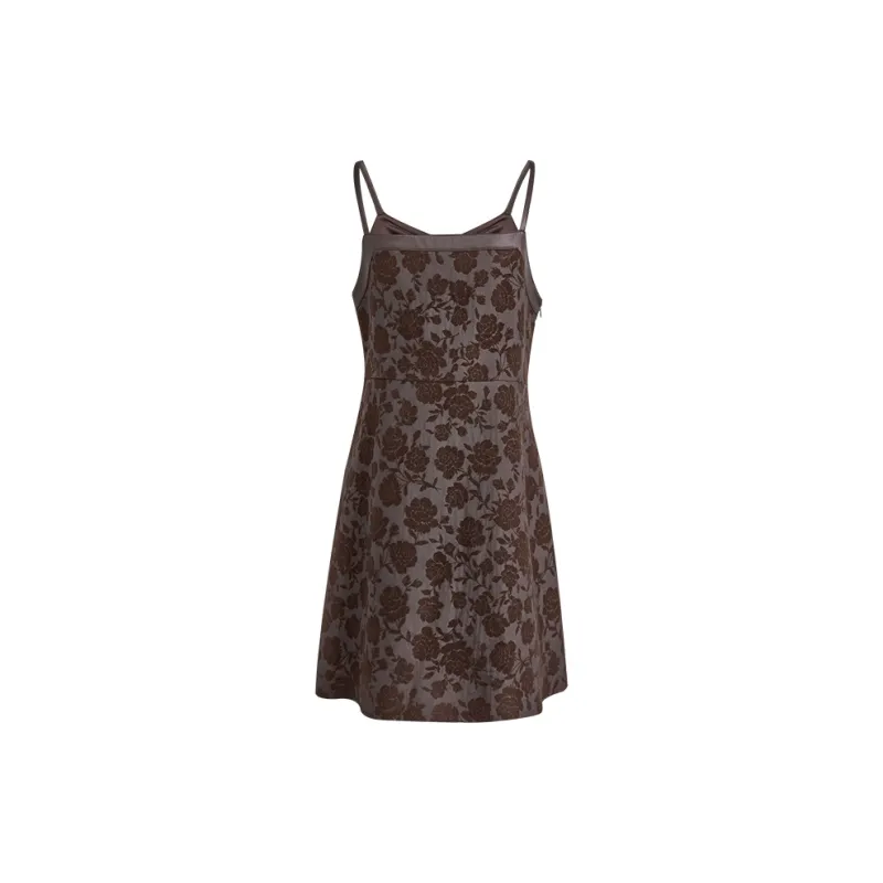 KUOSE Slip Dress Women's Dark Brown-1
