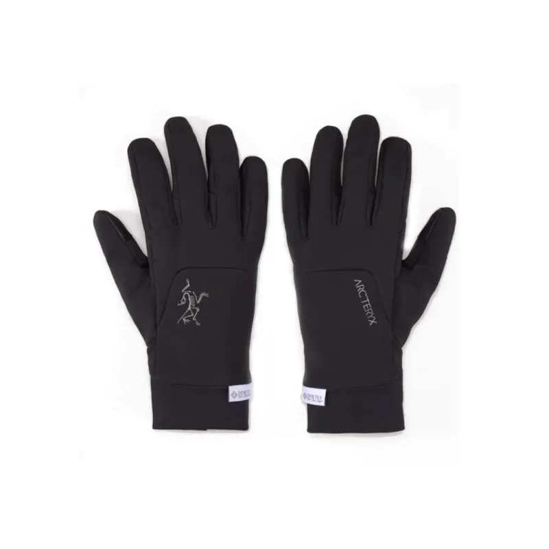 Arcteryx Soft Shell Fabric Gloves Unisex Black-0