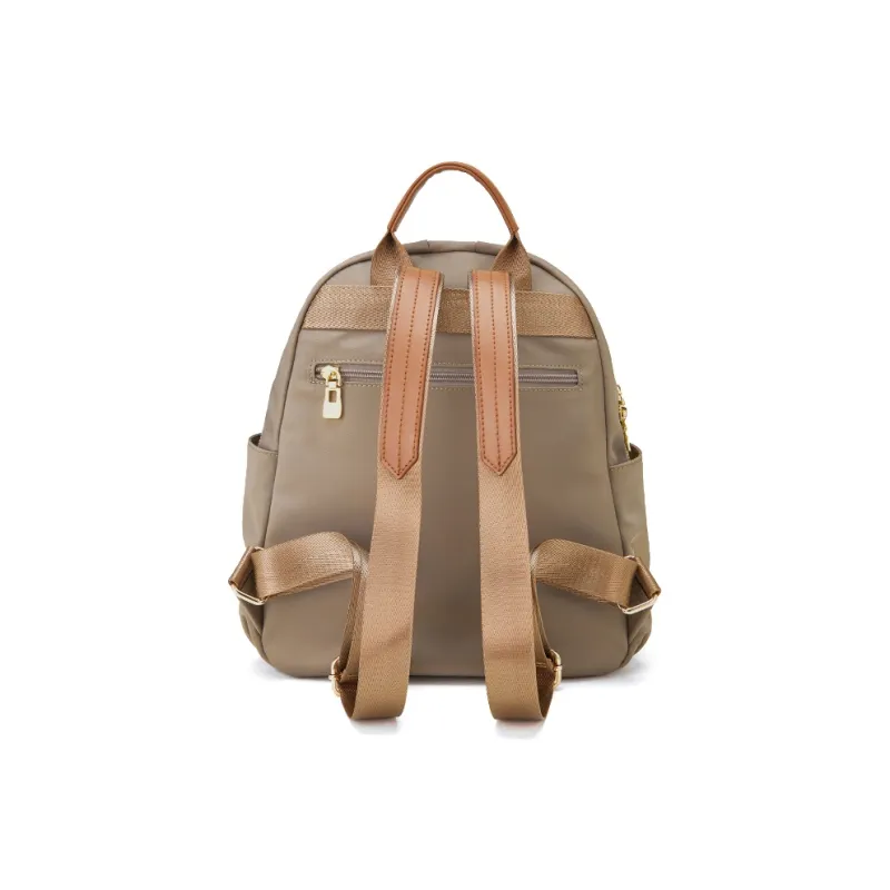 BOSTANTEN Fabric Backpack Regular Women's Khaki/Dark Gray-3
