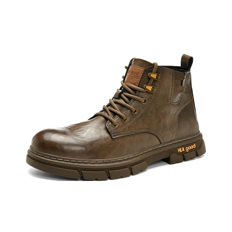 HLA Work Boots Men High Top-13