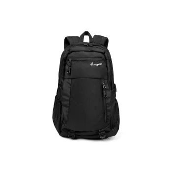 SAIQI Polyester Backpack Unisex Black