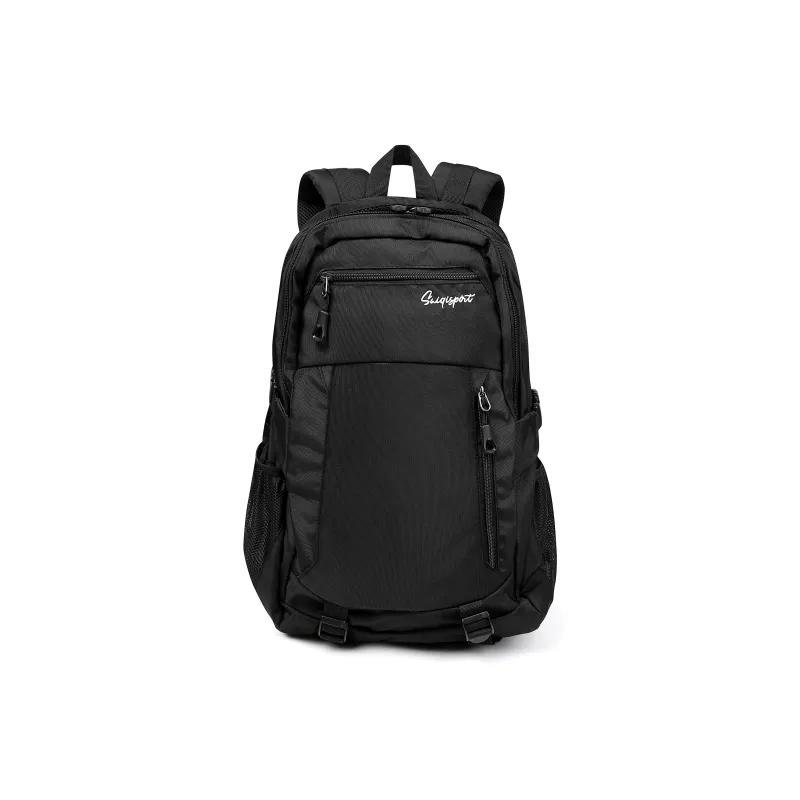 SAIQI Polyester Backpack Unisex Black-0