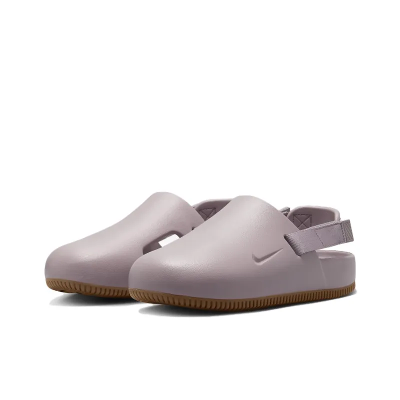 Nike Calm Mule Light Violet Ore Gum Medium Brown Women's-2